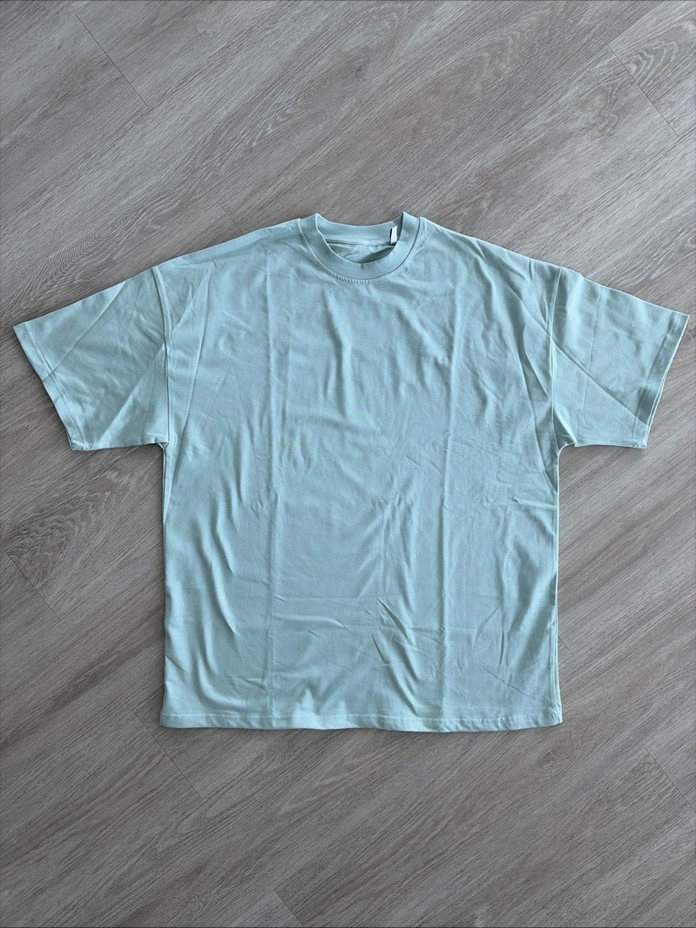 NWOT Men’s L Oversized Heavyweight Mint Green T-Shirt Boxy Fit Streetwear Y2K